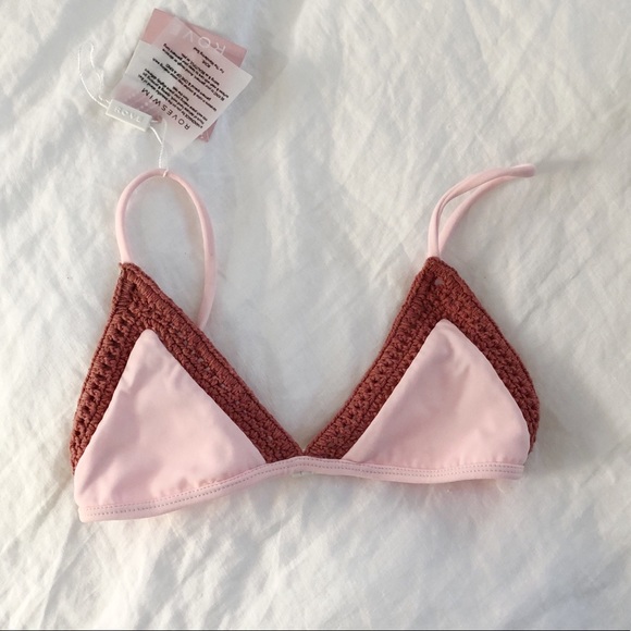Rove Swim Blush Bikini Top - Picture 3 of 8